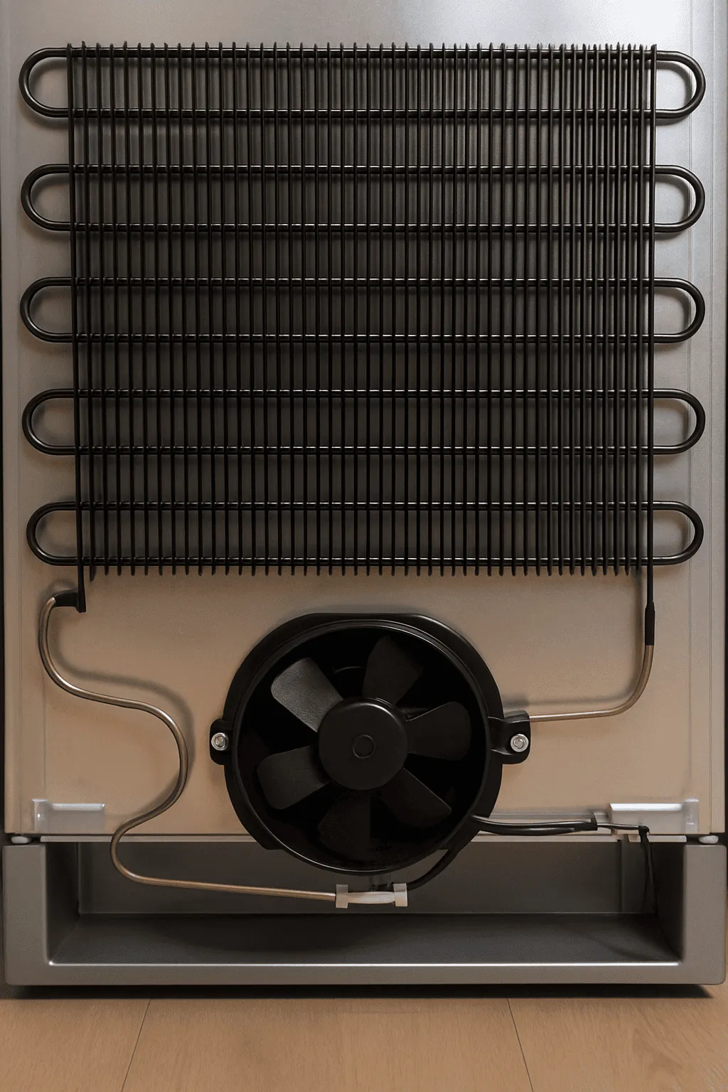 冷蔵庫の放熱部分の画像