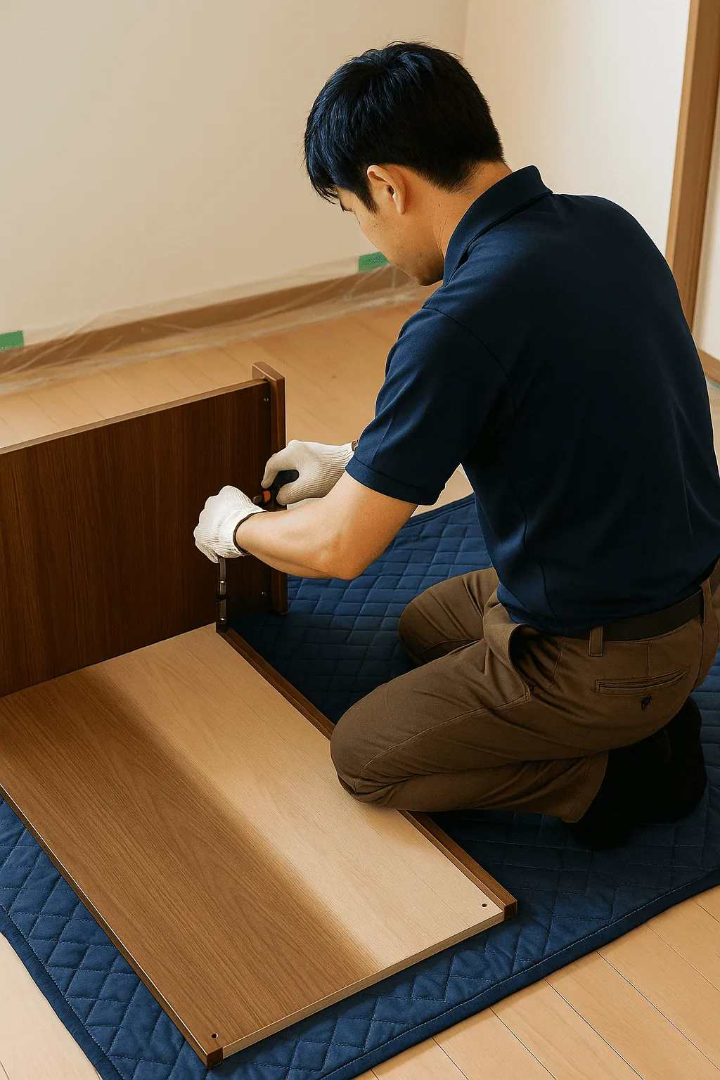 スピーディーに家具の解体をする業者の画像