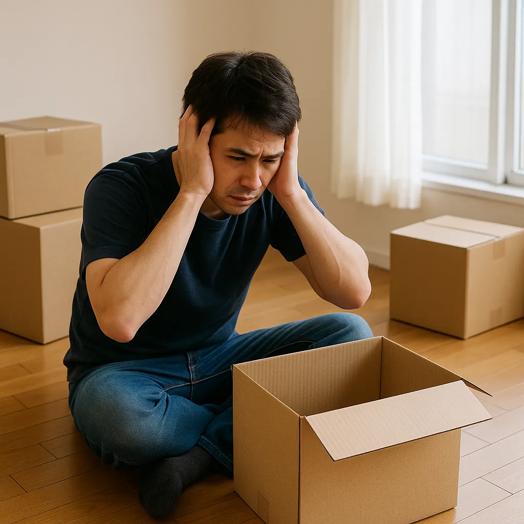 どこにしまったか分からず困ってる人の画像