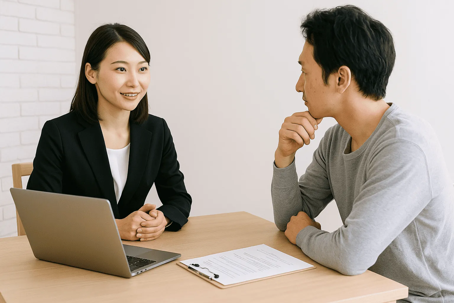 見積もり相談をしている人の画像