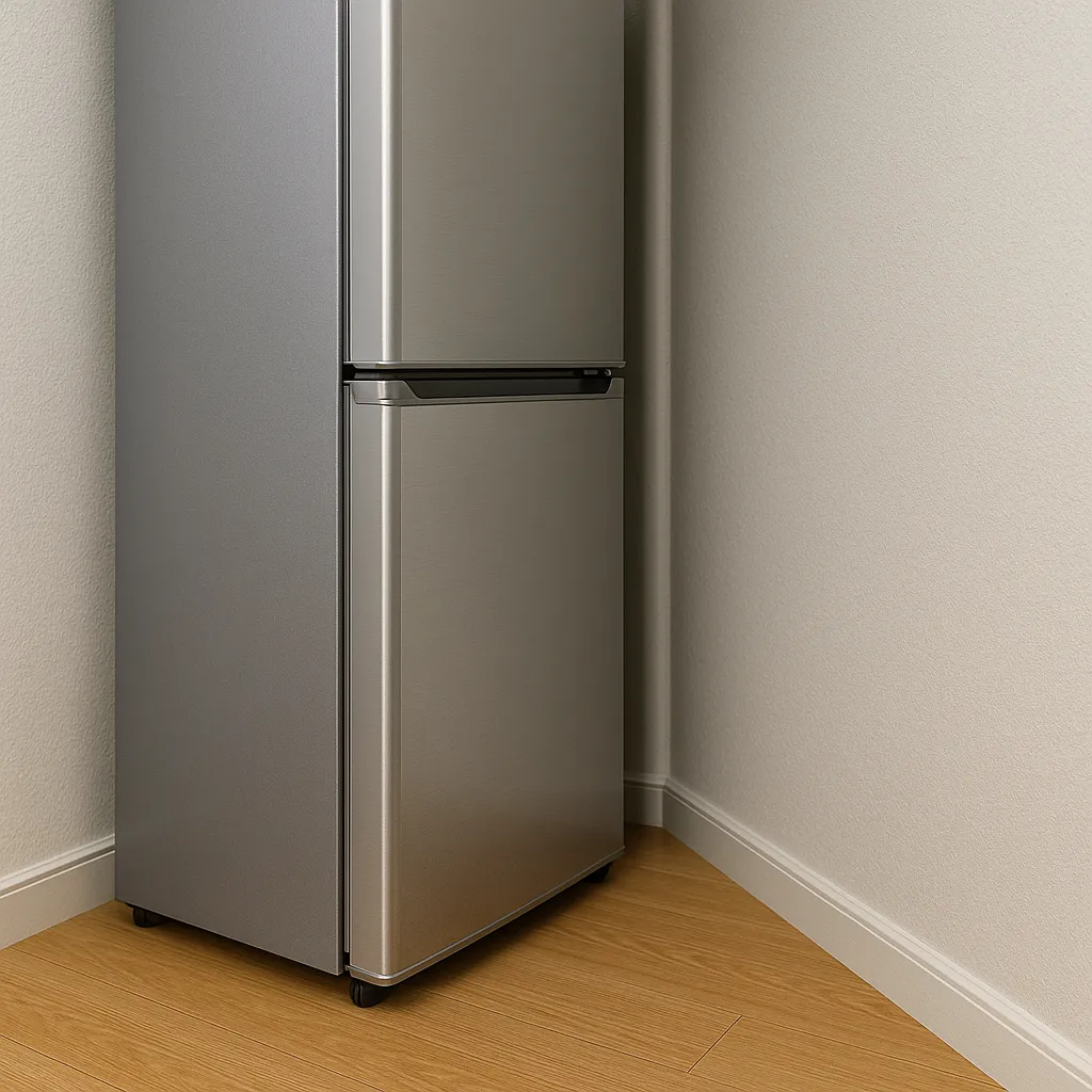 冷蔵庫と隙間の画像