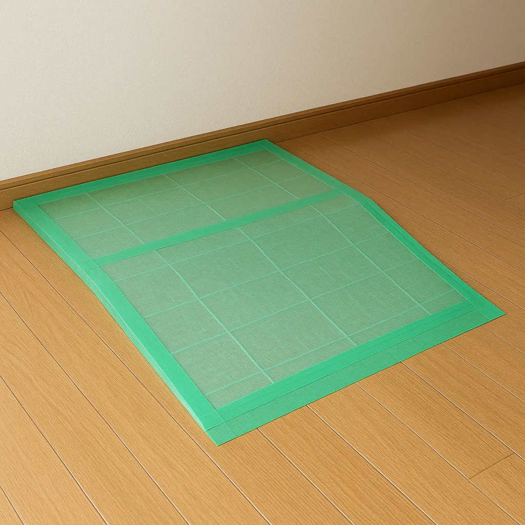 スロープ式の養生板の画像