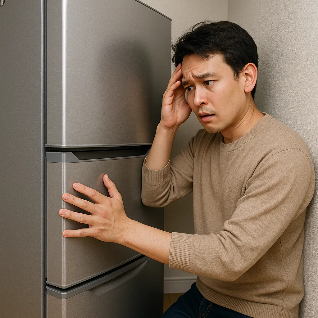 サイズが合わずに困っている人の画像