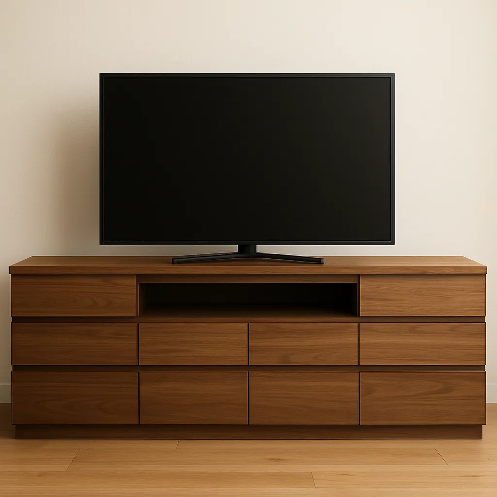 大きなテレビボードの画像