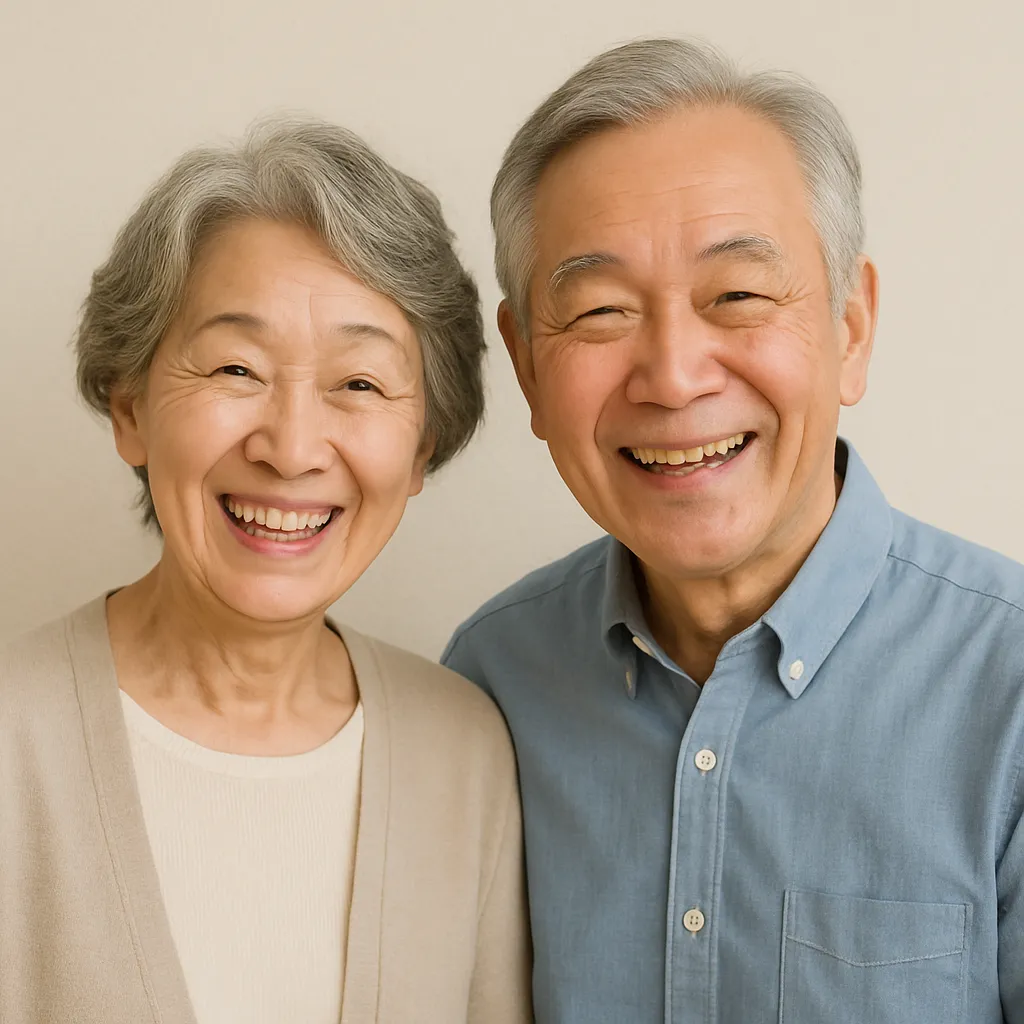 高齢のご夫婦の画像