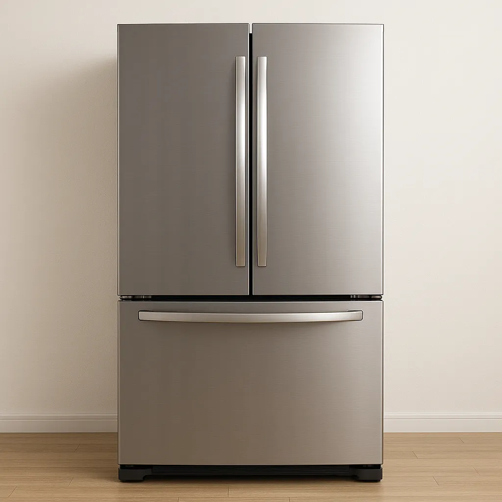 観音開きの冷蔵庫の画像